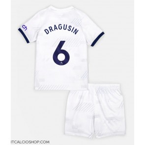 Tottenham Hotspur Radu Dragusin #6 Prima Maglia Bambino 2023-24 Manica Corta (+ Pantaloni corti)